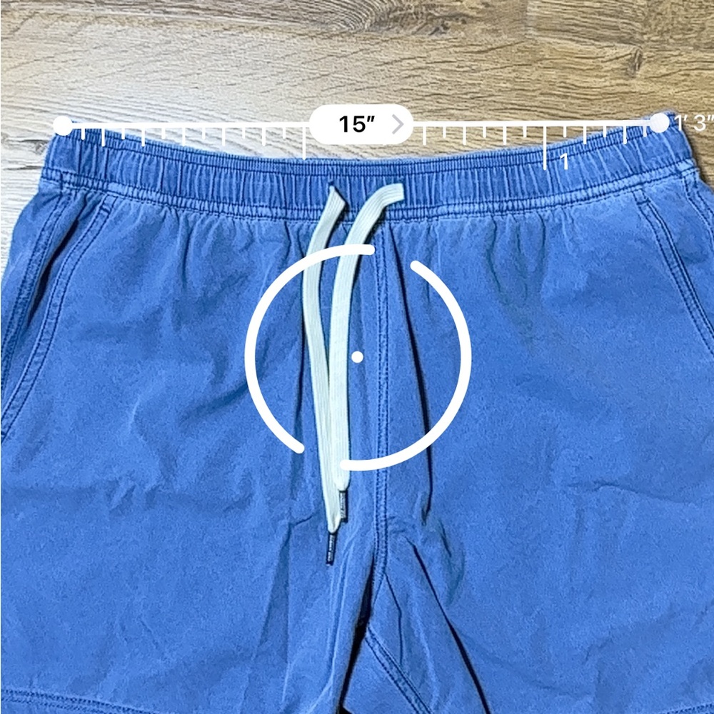 Fair Harbor Men’s Blue Shorts Green Lining Large - Picture 9 of 9